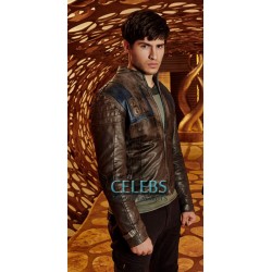 Krypton TV Series Seg-EL Camron Cuffe Leather Jacket